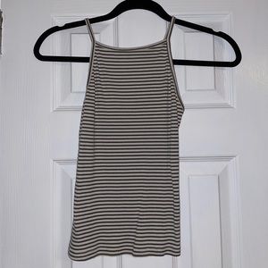 Wet Seal High Neck Striped Tank